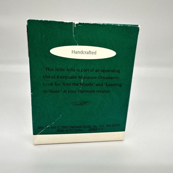 Hallmark Keepsake Lighting A Path Miniature Gnome Christmas 1993 Ornament - Picture 4 of 9